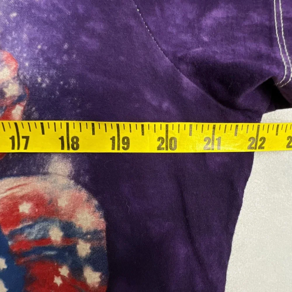 The Mountain Tie Dye T Shirt Rose Butterfly Ladybug Purple Womens XL - Picture 7 of 8